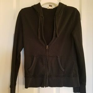 Black Zip Up Hoodie